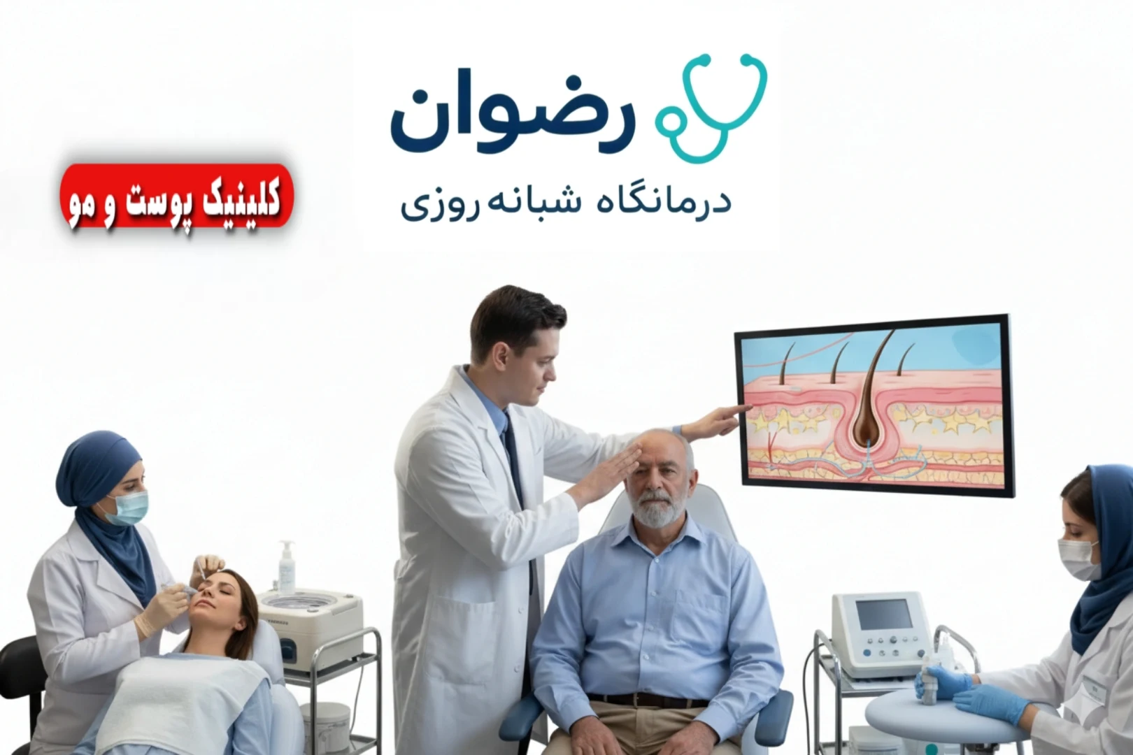 بهنریت متخصص و کلینیک پوست و مو درمانگاه رضوان شادآباد تهران